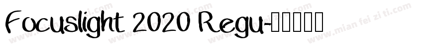 Focuslight 2020 Regu字体转换